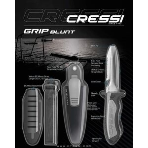 Cressi Grip Knife Blunt Tip