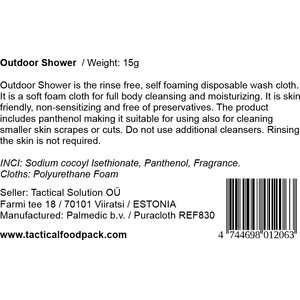 Tactical Foodpack Outdoor Shower