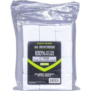 Breakthrough Square Cotton Patches - 2-1/4" x 2-1/4" - 600pcs / Pack with Plastic Tray