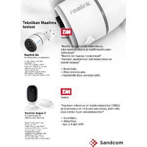 Reolink Argus 2 battery powered wireless camera for outdoor use