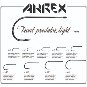 Ahrex Hooks TP605 Trout Predator Streamer Light