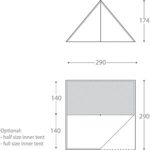Nigor Innertent WickiUp 4 Half Size