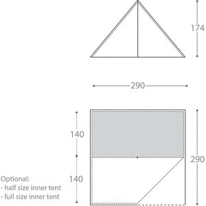 Nigor WickiUp 4 Set With Full Size Room