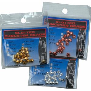 FTS Slotted Tungsten Beads 20szt.