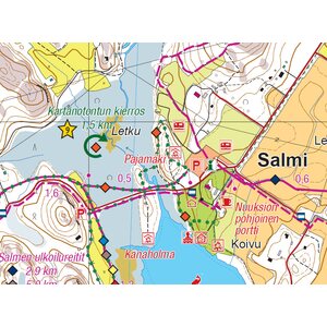 Nuuksio Luukki 1:15 000, vedenkestävä ulkoilukartta 2020