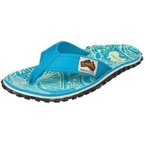 Gumbies Islander Canvas Flip-Flops Turquoise Signature Women