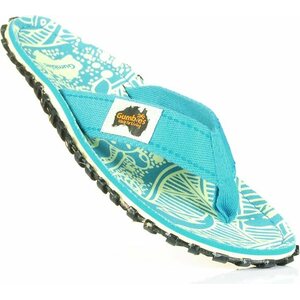 Gumbies Islander Canvas Flip-Flops Turquoise Signature Women