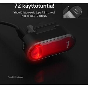 Fenix BC05R ladattava pyörän takavalo