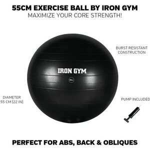 Iron Gym Exercise Ball Essential 55cm + pumppu