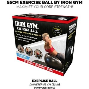 Iron Gym Exercise Ball Essential 55cm + pumppu
