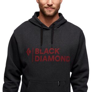 Black Diamond Stacked Logo Hoody Mens