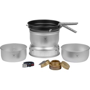 Trangia Stove 25-3, 2 saucepans (Ultra Light Aluminium) and frypan (non-stick)