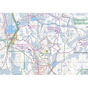 Helvetinjärvi Seitseminen 1:20 000, vedenkestävä ulkoilukartta 2020
