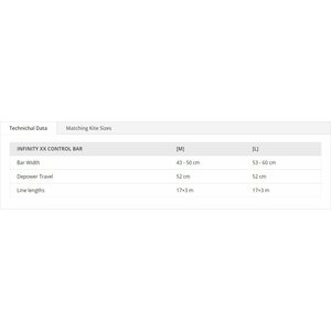 Flysurfer Infinity XX Control Bar