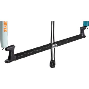 The thin bar stick is covered with black microfibre EVA and offers excellent grip in wet or cold conditions. The removable and interchangeable floaters cover a knot ladder for backline adjustments. Available in two lengths [M] 50 cm and [L] 60 cm.