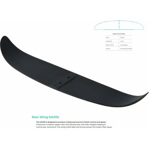 Ozone Hydrofoil Apex V1 Kitefoil LA1200 with Covers - 75cm mast