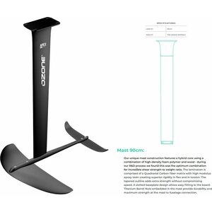Ozone Hydrofoil Apex V1 Kitefoil LA1200 with Covers - 75cm mast