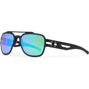 Gatorz Stark Matte Blackout with Brown Polarized w/ Green Mirror Lens
