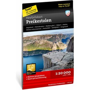 Calazo Preikestolen-vuoristokartta 1:20.000, 2019
