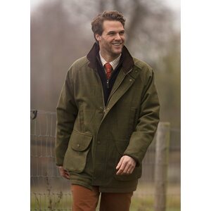 Alan Paine Combrook Waterproof Tweed Shooting Coat Mens