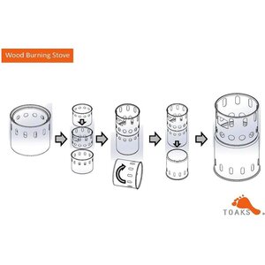 Toaks Titanium Backpacking Wood Burning Stove