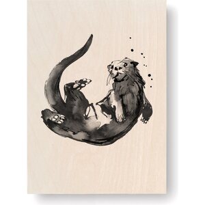 Teemu Järvi Plywood art cards, 10 x 15 cm