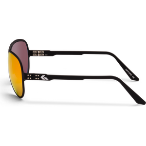 Gatorz Skyhook Matte Black with Brown Polarized Lens w/ Pink Mirror