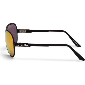 Gatorz Skyhook Matte Black with Rose Polarized Lens w/ Gold Mirror