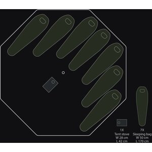 Savotta FDF 10-JSP Tent Without Pole Sets and Stakes