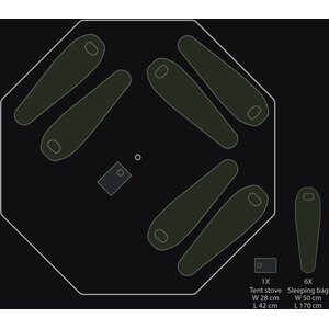 Savotta FDF 10-JSP Tent Without Pole Sets and Stakes
