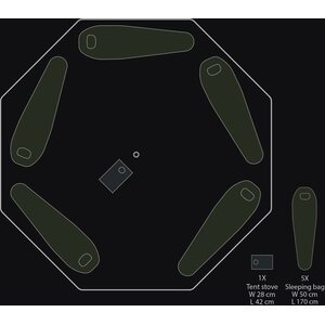 Savotta FDF 10-JSP Tent Without Pole Sets and Stakes