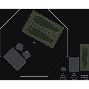 Savotta FDF 10-JSP Tent Without Pole Sets and Stakes