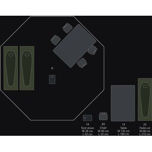 Savotta FDF 20 (SA-20) tent (Includes centre and side poles)