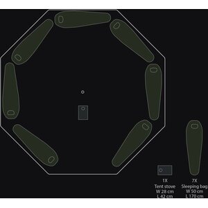 Savotta FDF 20-HQ Tent Without Poles and Stakes