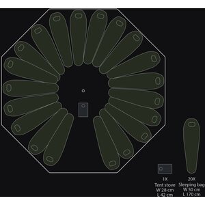 Savotta FDF 20-HQ Tent (Includes centre and side poles)