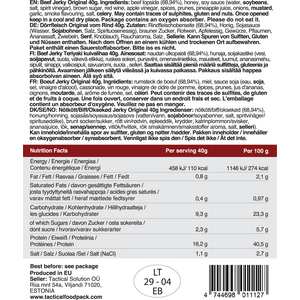 Tactical Foodpack Beef Jerky Original