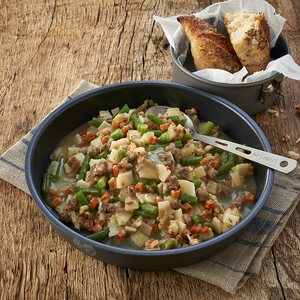 Trek'n Eat Hearty Potato Stir Fry with Beef and green Beans