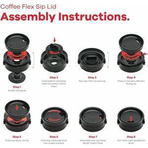Hydro Flask Wide Mouth Flex Sip Lid Black