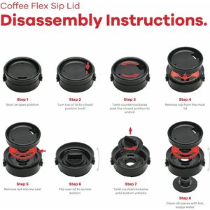 Hydro Flask Wide Mouth Flex Sip Lid Black