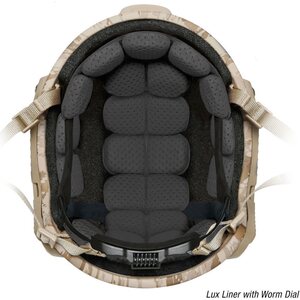 Ops-Core FAST MT, Lux-Liner, Worm Dial.