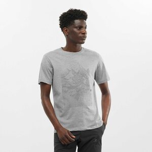 Salomon Outlife Graphic Mountain Heather Short Sleeve T-Shirt Mens