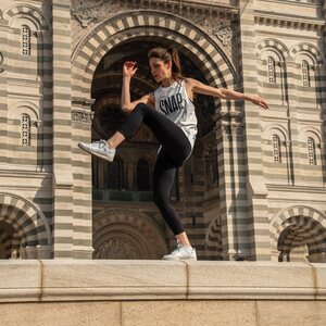 SNAP Mesh Legging Womens