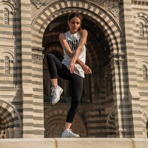 SNAP Mesh Legging Womens