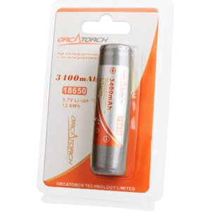 OrcaTorch 18650 Battery 3400mah