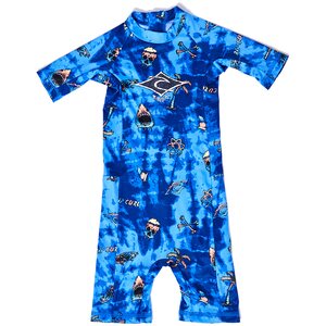 Rip Curl Boys 0-6 Savages Short Sleeve UV Tee Springsuit