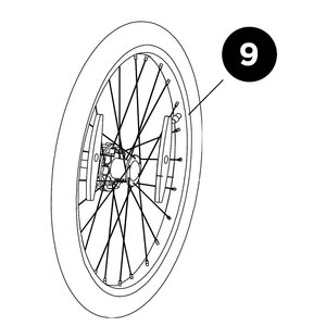 Thule Wheel Assembly - Thule Coaster XT