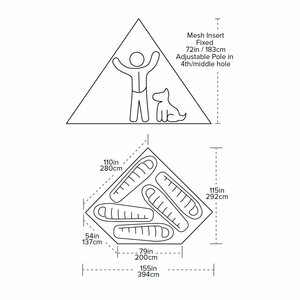 Big Agnes Gold Camp UL5 Mesh Inner Tent