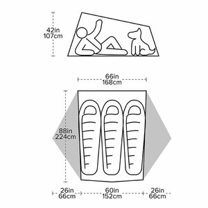 Big Agnes Tiger Wall UL3 Solution Dye