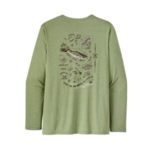 Patagonia Long-Sleeved Capilene Cool Daily Fish Graphic Shirt Mens