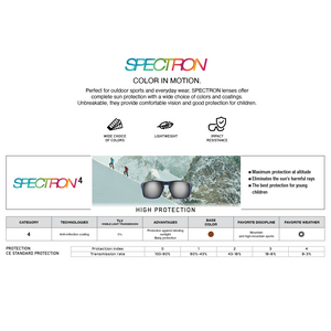 Julbo Cham Silver / Black, Brown Silver Flash Spectron 4 Lens